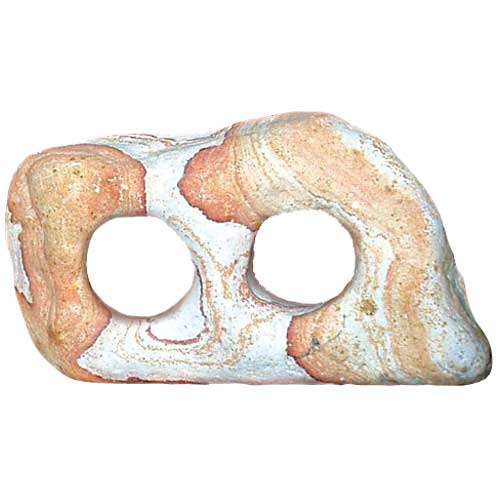 Regenbogenstein mit 2 Löchern 1,1 - 3,2 kg