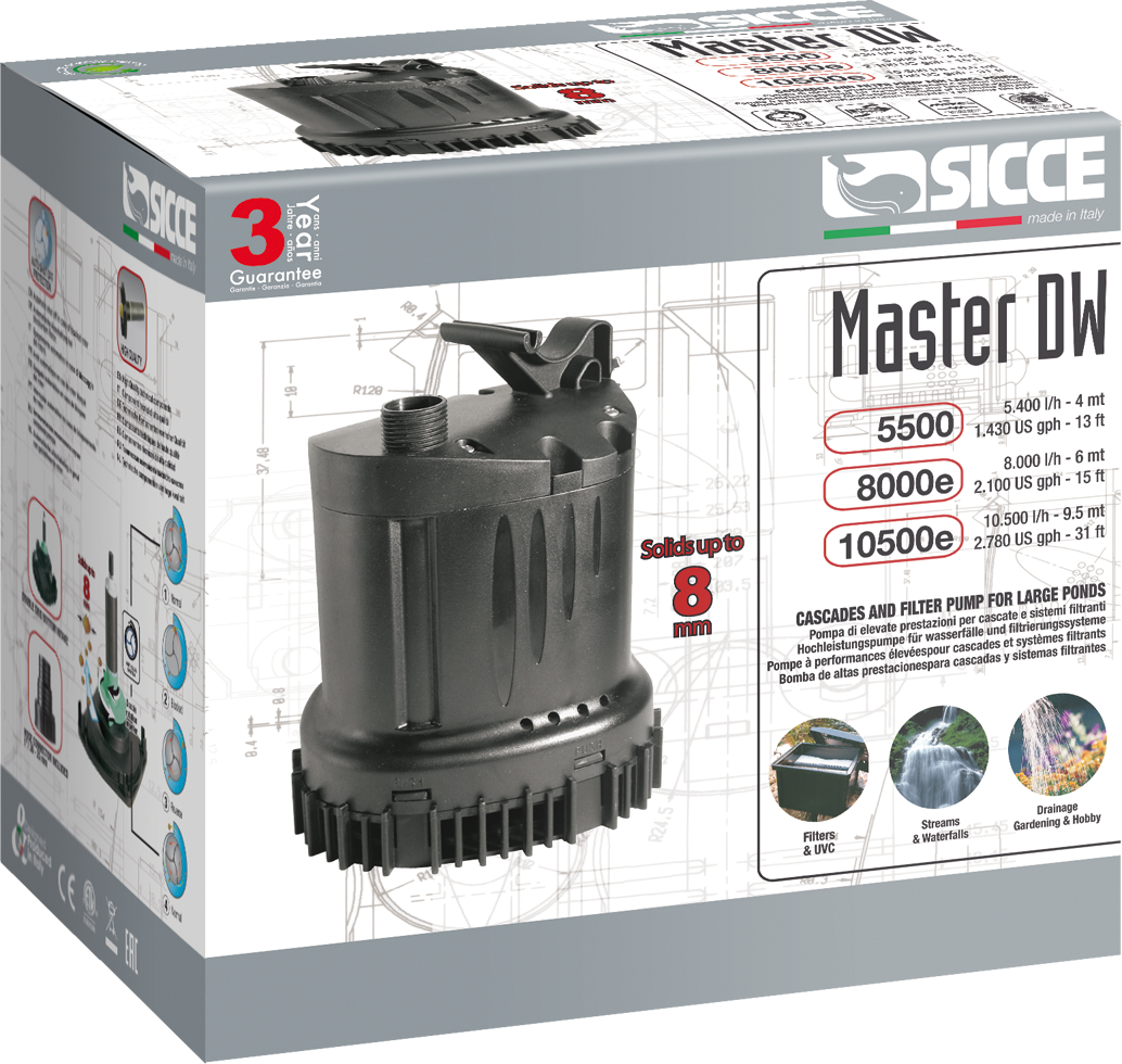 SICCE MASTER DW 5500Schmutzwasserpumpe 5400 l/h