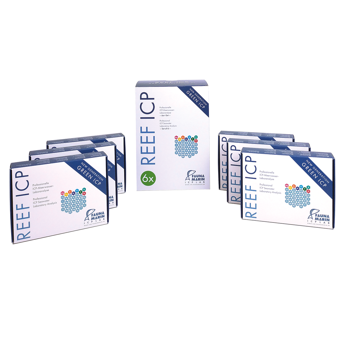 Reef ICP Meerwasseranalyse 6er-Set