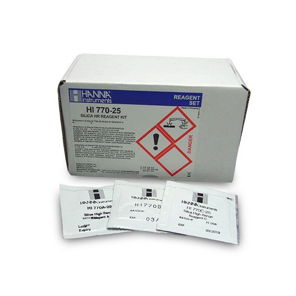 Reagenzien für HI770 Silikat, hoch (0 bis 200 mg/l) 25 Tests