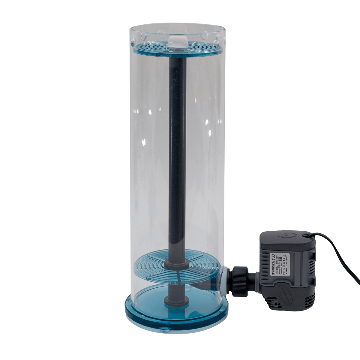 Multifilter 1,5 L Pelletreaktor/ Wirbelbettfilter inkl. Pumpe für verschiedene Filtermedien