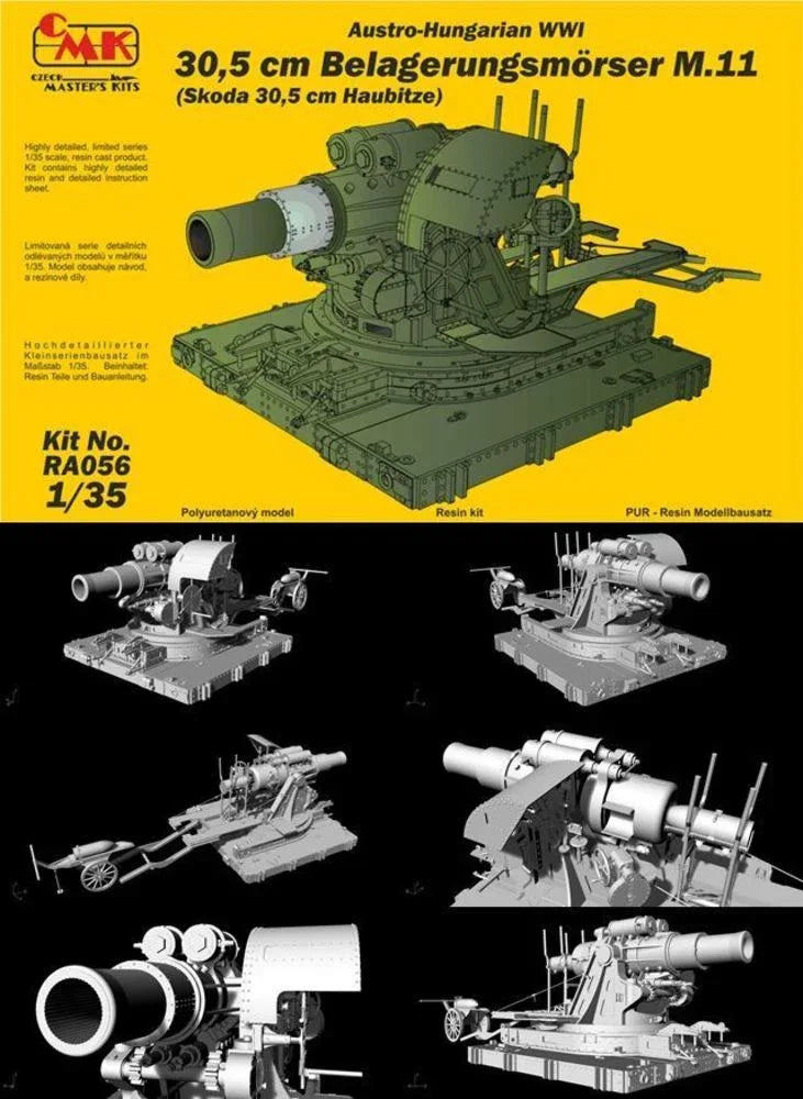 Austro-Hungarian WWI 30,5cm Belagerungs- mörser M.11(Skoda 30,5cm Haubitze) - PremiumHobby