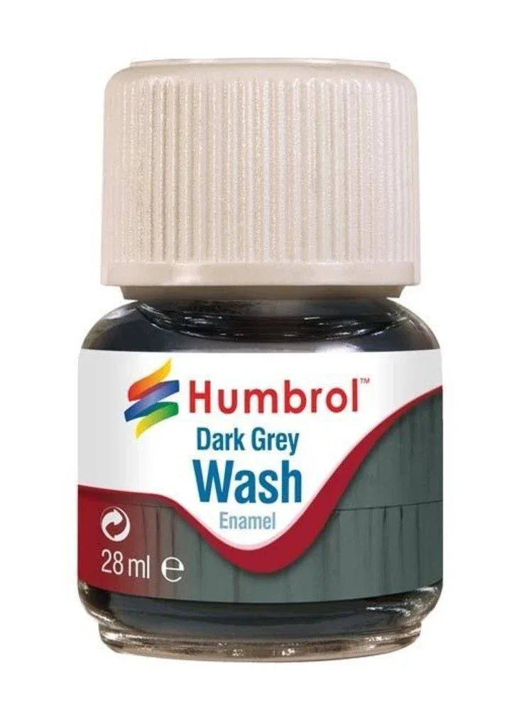 Humbrol Enamel Wash Dark Grey 28 ml - PremiumHobby