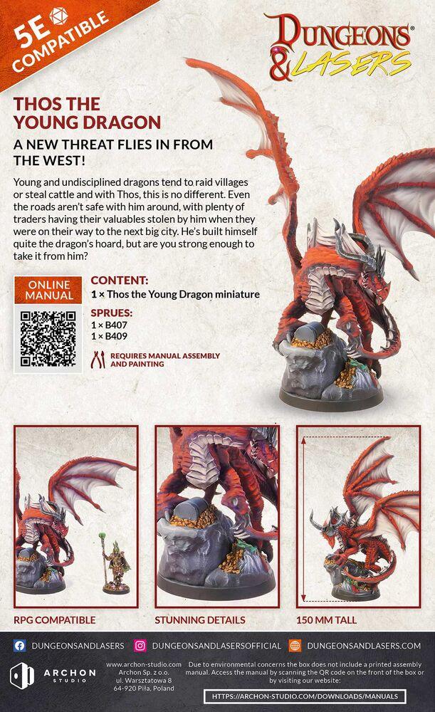 Dungeons & Lasers Dragons: THOS THE YOUNG DRAGON - PremiumHobby