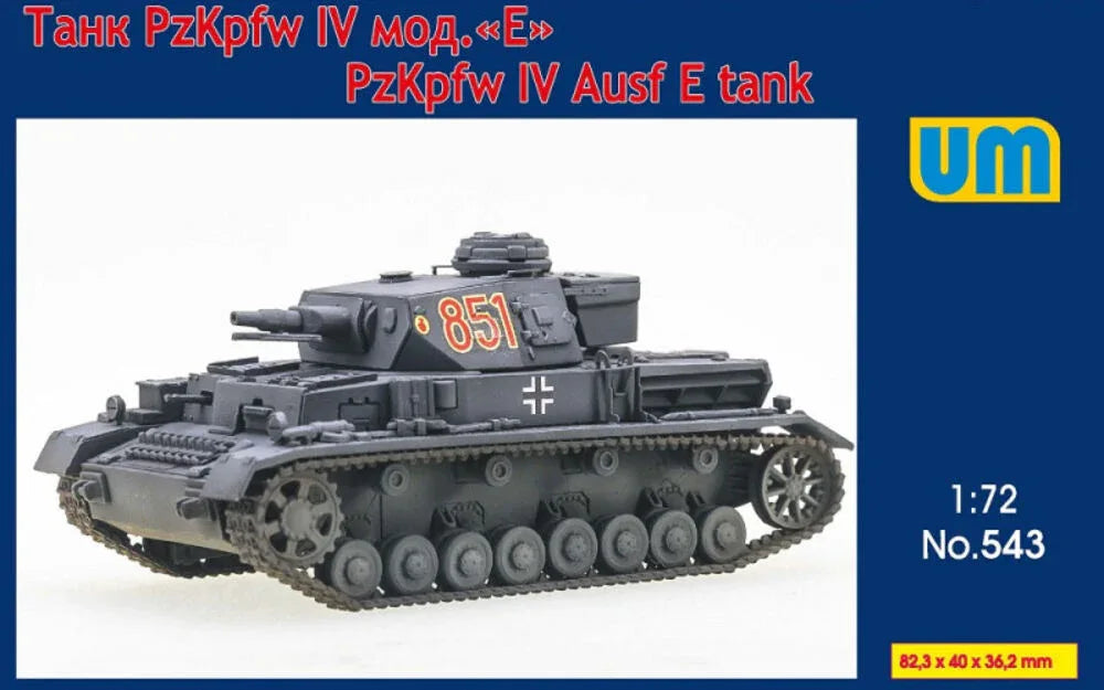 Pz.Kpfw IV Ausf E WWII German tank - PremiumHobby