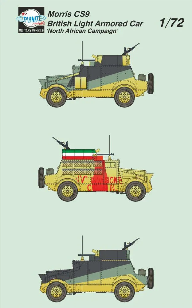 Morris CS9 British Light Armored Car ‘North African Campaign’1/72 - PremiumHobby