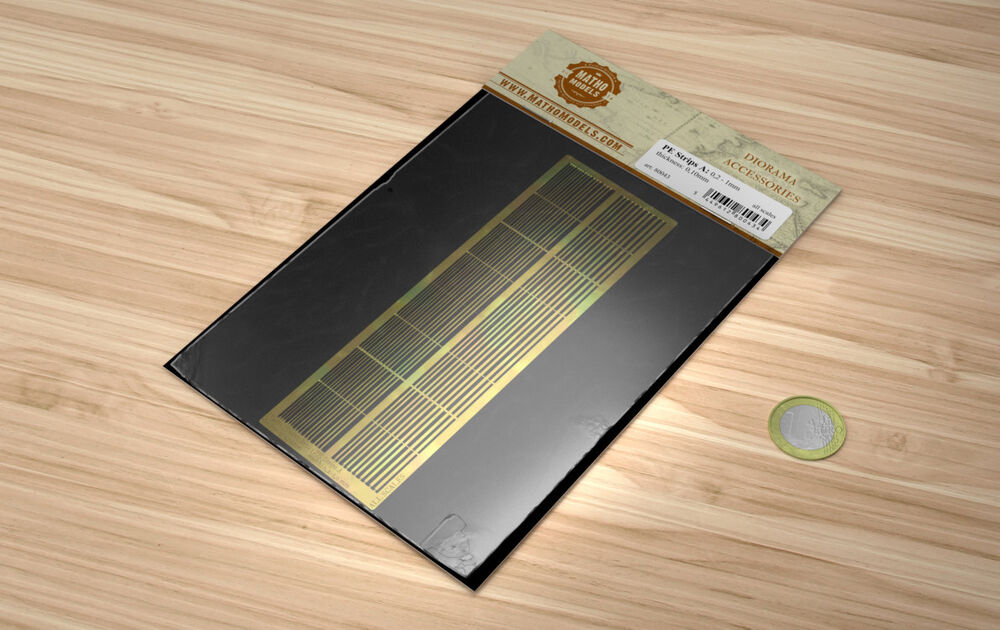 PE Brass Strips A: 0,2 - 1 mm (0,10mm thickness)