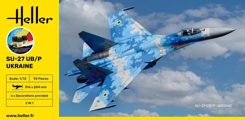 STARTER KIT SU-27 UB/P Ukraine - PremiumHobby