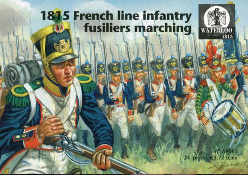 1815 French line infantry fusiliers marching - PremiumHobby