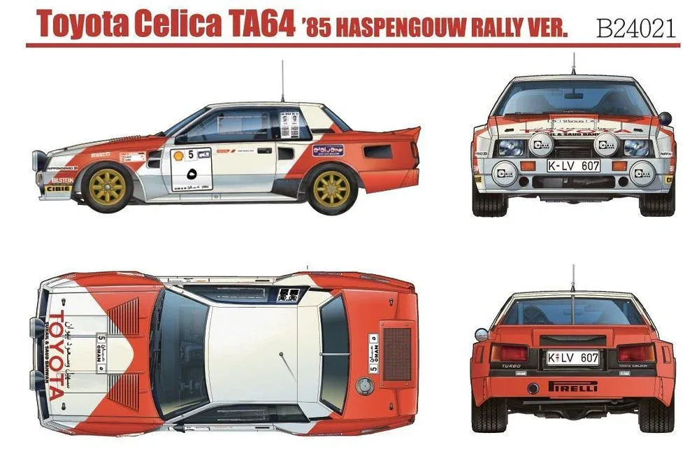 Toyota TA64 Celica '85 Haspengouw Rally Ver. - PremiumHobby