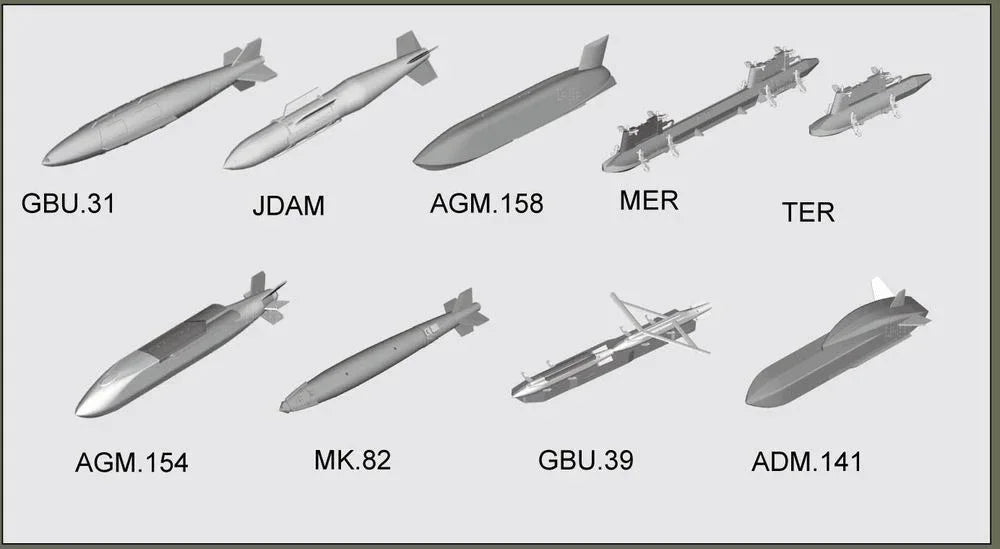 US aircraft weapons - Guided Bombs - PremiumHobby