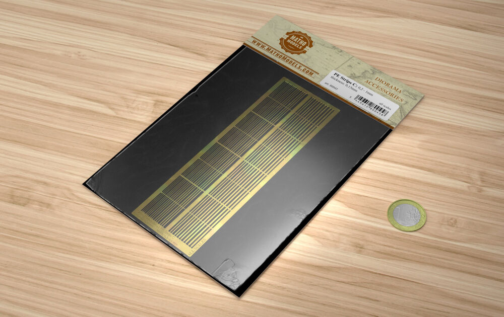 PE Brass Strips C: 0,2 - 1 mm (0,15mm thickness)