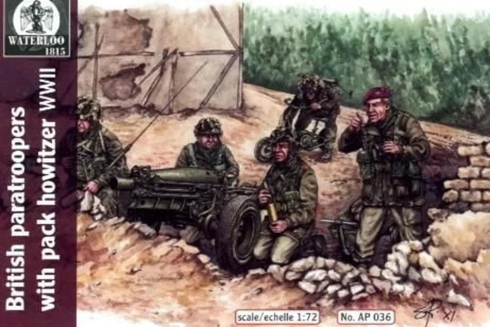 Britsh paratroopers w.pack howitzer WWII - PremiumHobby