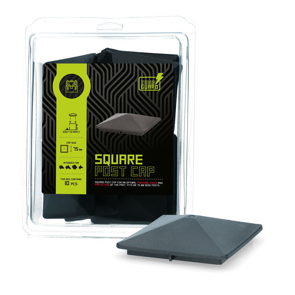 ZoneGuard Viereckige Pfostenkappe 75 mm