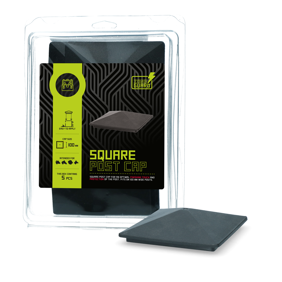 ZoneGuard Viereckige Pfostenkappe 100 mm