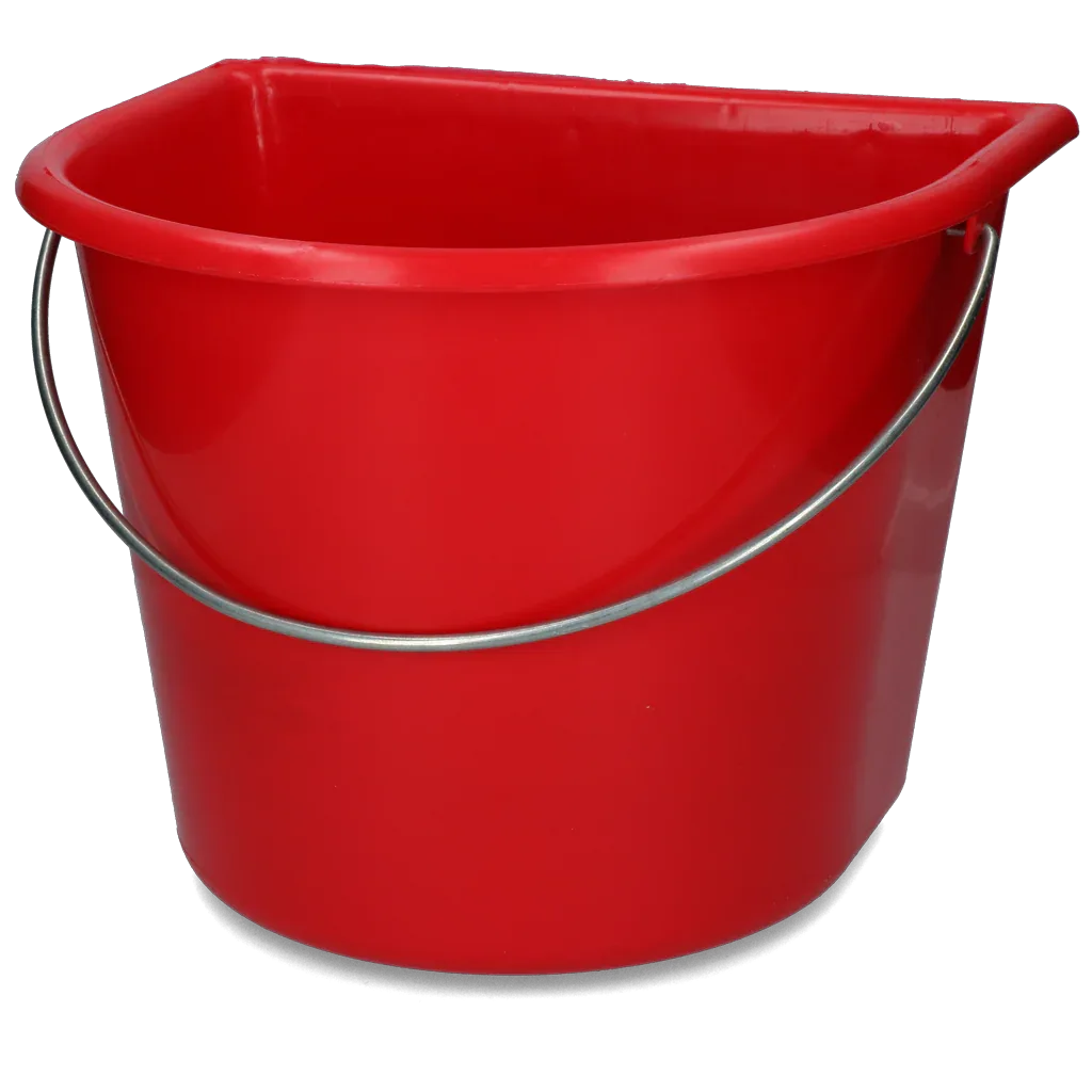 Eimer mit flacher Seite 15 l rot - PremiumHobby