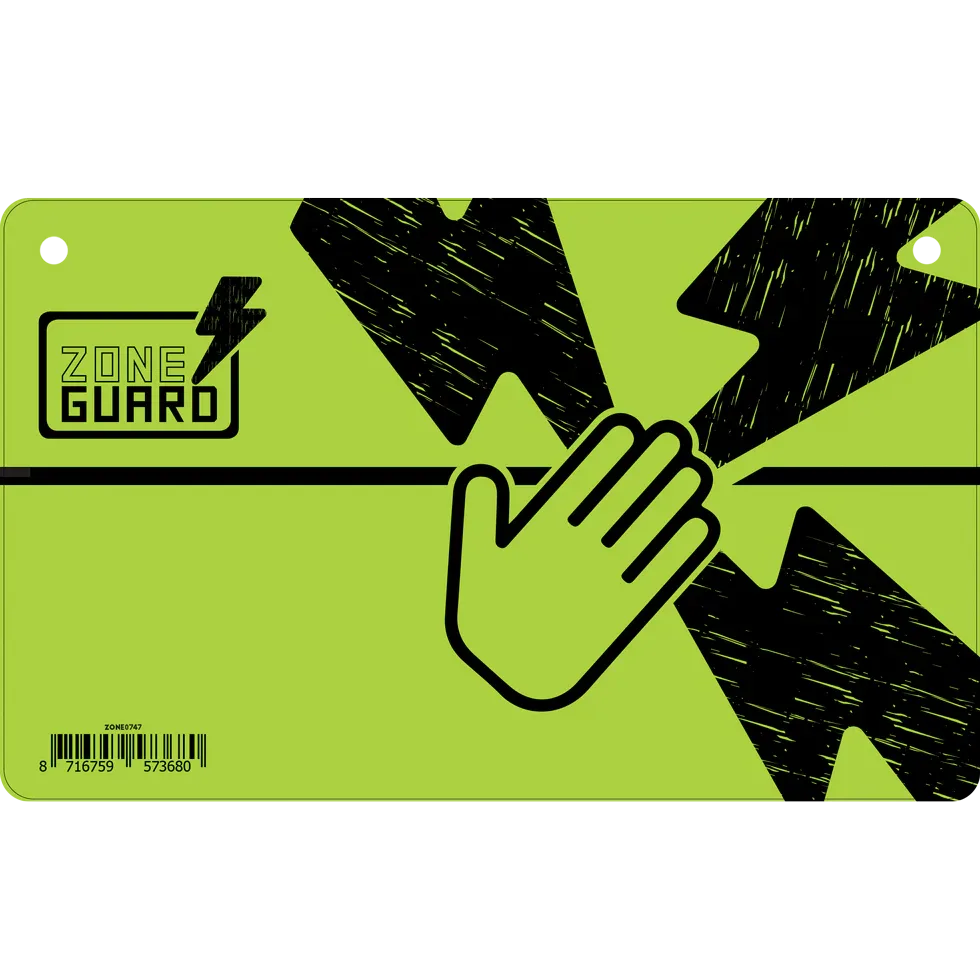 ZoneGuard Warnungsschild "Gefahr Elektrozaun" - PremiumHobby