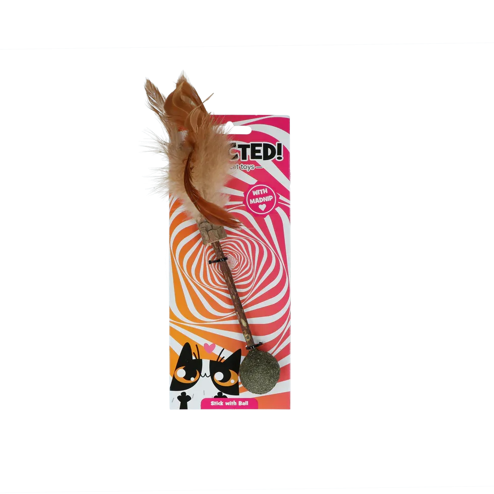 Addicted Stick with ball and feathers - PremiumHobby