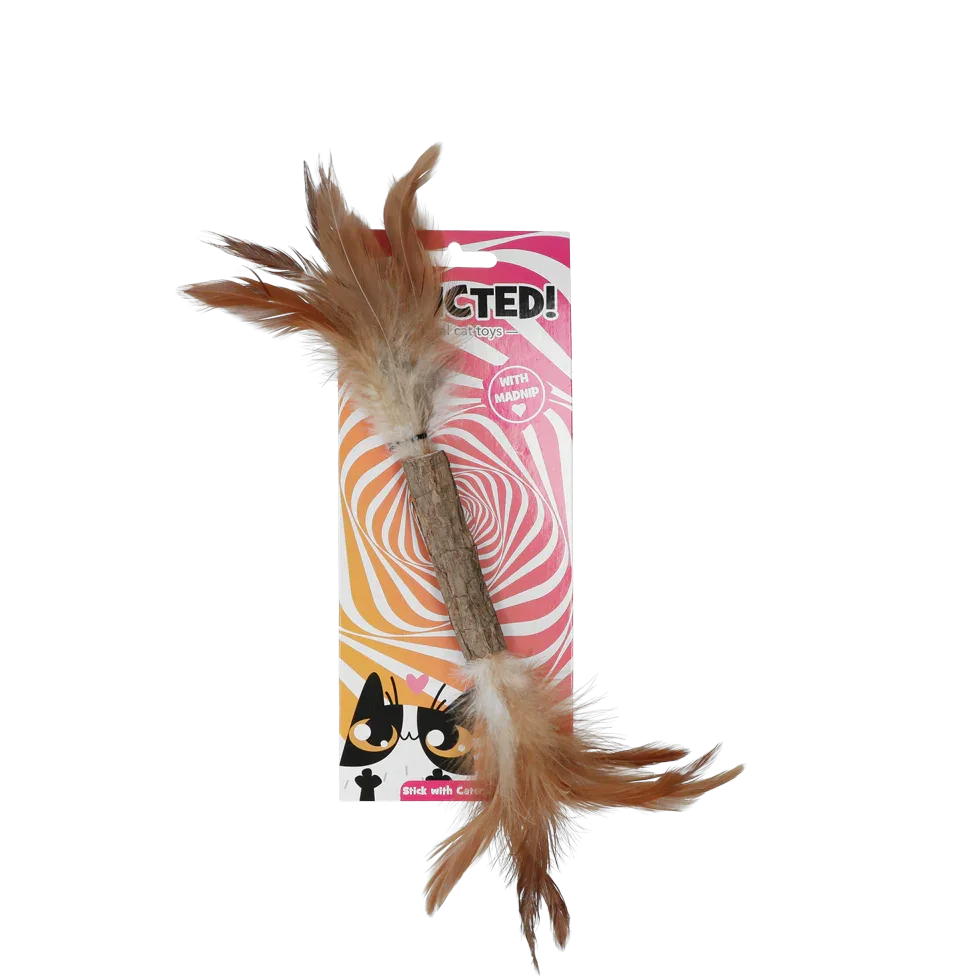 Addicted Stick with caterpillar and feathers - PremiumHobby