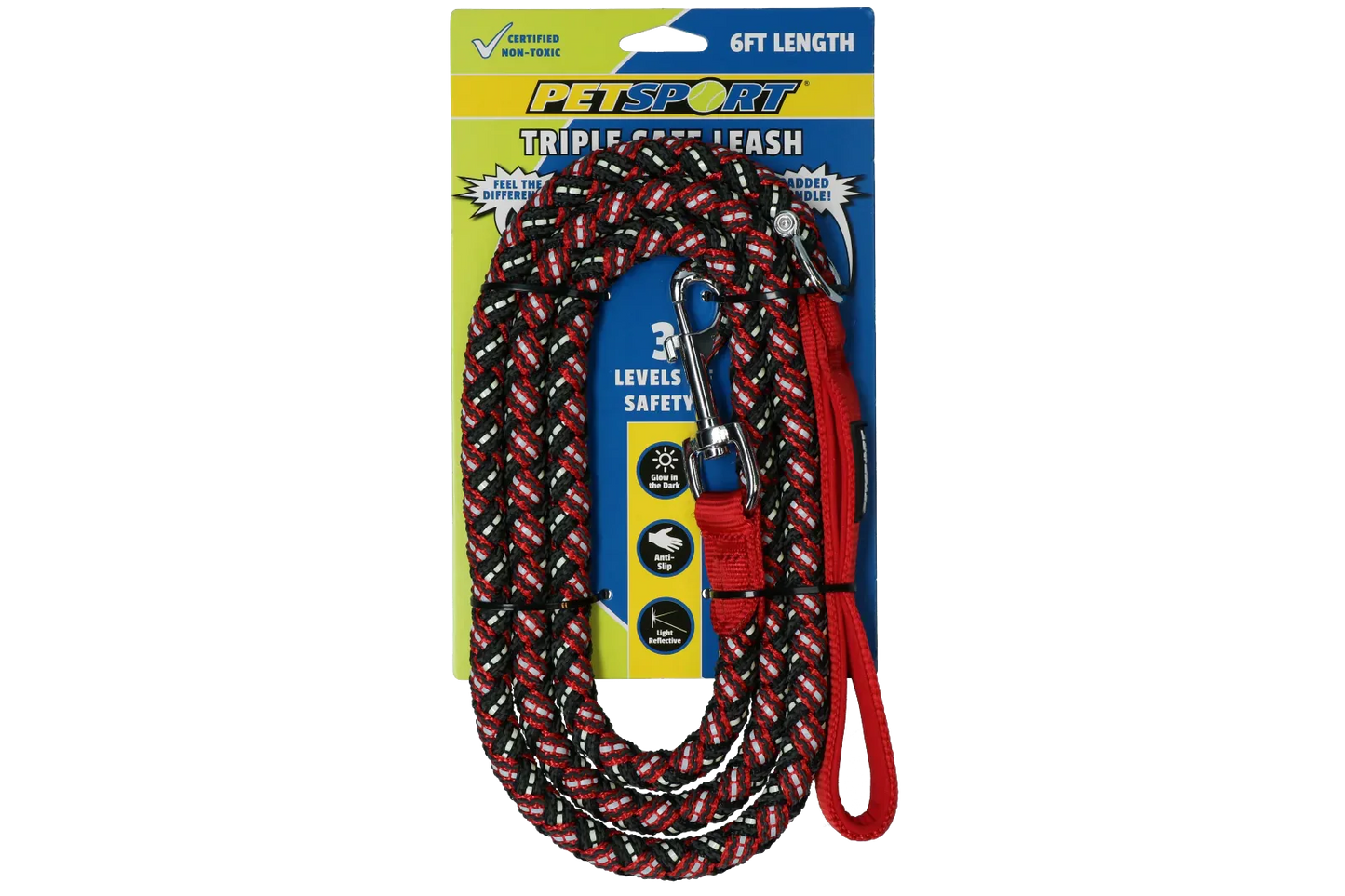 Triple Safe 6ft Leash Rot - PremiumHobby