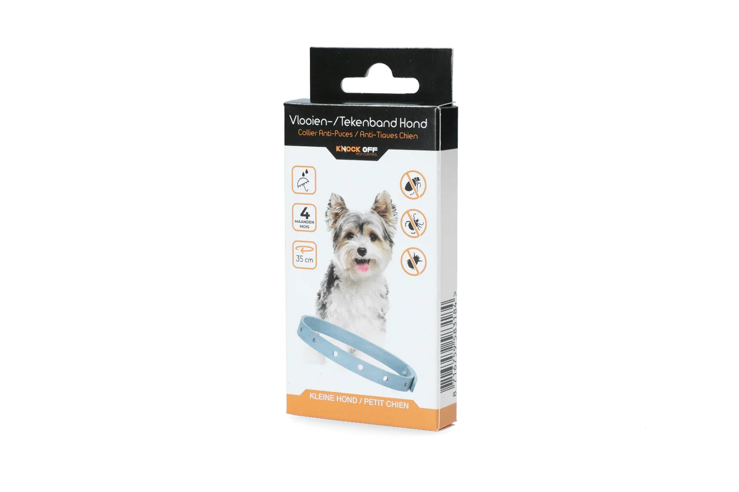 Knock Pest Floh-/Zeckenhalsband 35 cm Hund NL + FR - PremiumHobby