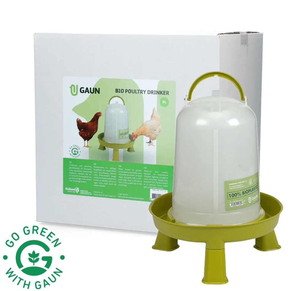 Geflügel Tränke 5 l Bio green lemon mit Ständer - PremiumHobby