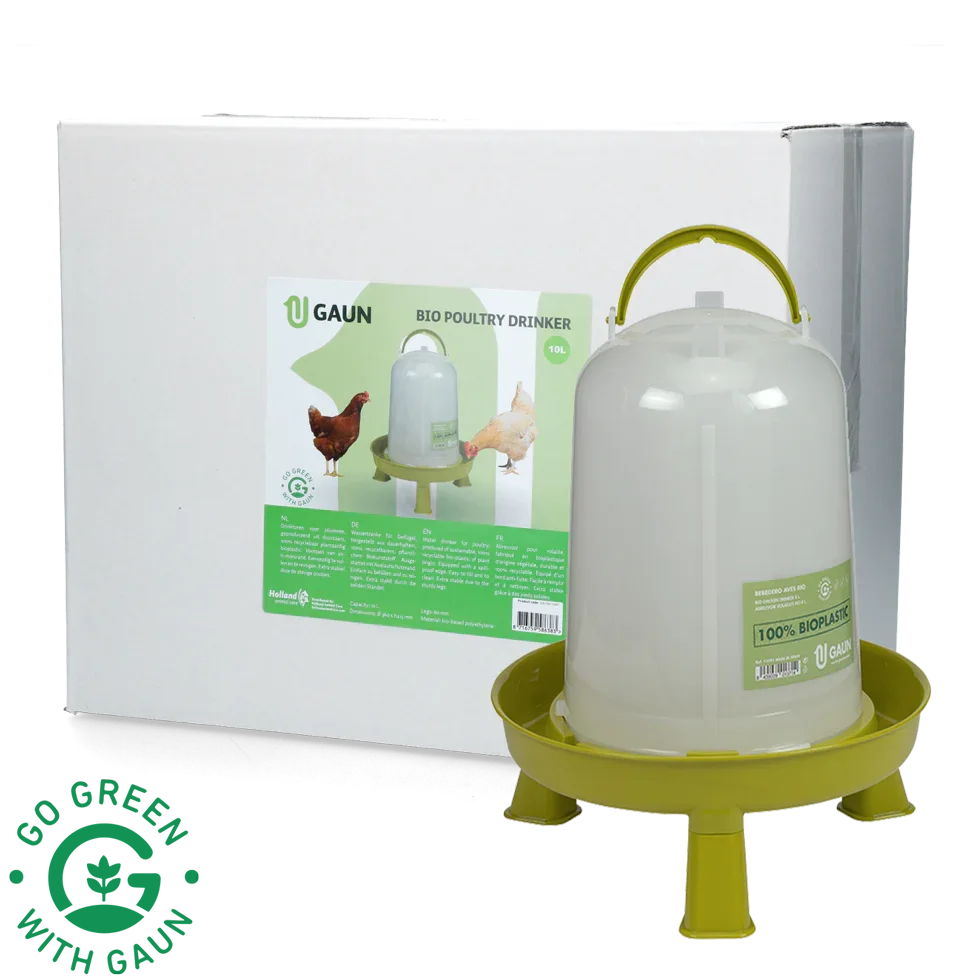 Geflügel Tränke 10 l Bio green lemon mit Ständer - PremiumHobby