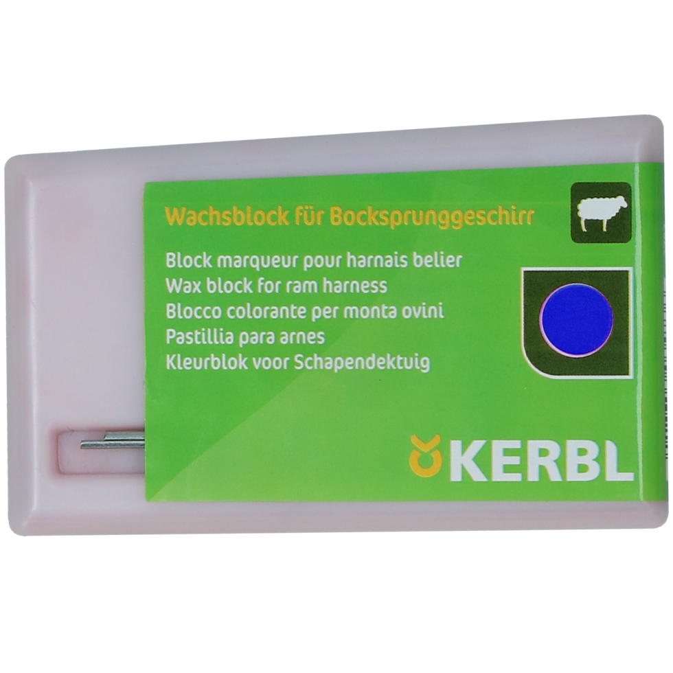 Wachsblock für Bocksprunggeschirr Prima blau