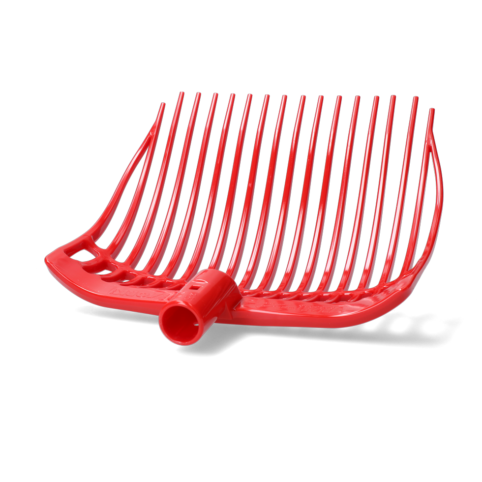 Dunggabel kunststoff Medium rot ohne Stiel