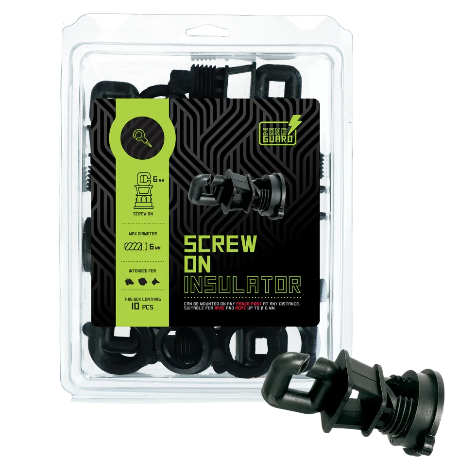 ZoneGuard Isolator Schraube Rundpfosten ø 14mm, für Draht - PremiumHobby