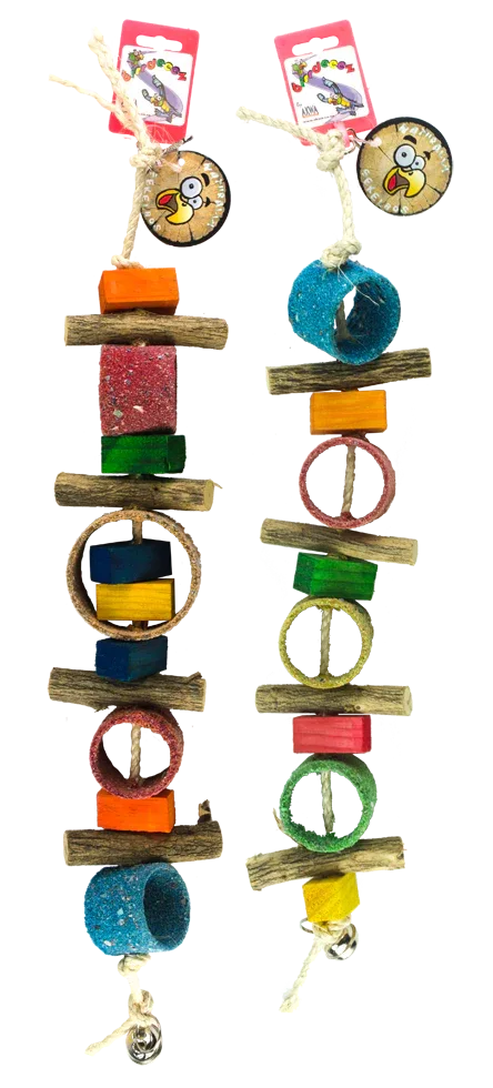 Birrdeeez Sekelbos Tubes Parrot Toy - PremiumHobby