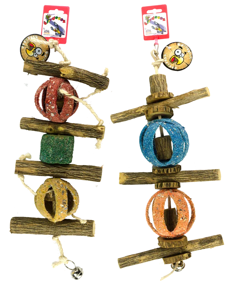 Birrdeeez Double Circus Ball & Sekelbos Toy - PremiumHobby