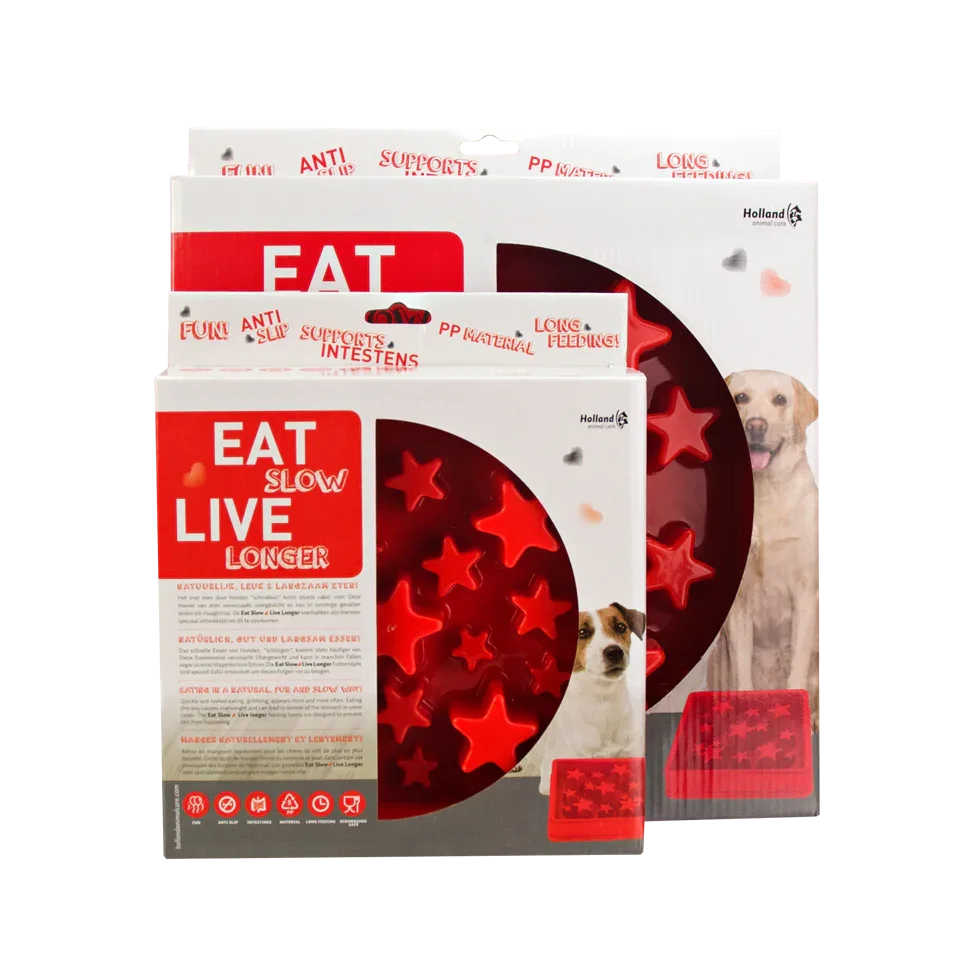 Eat Slow Live Longer Star Red L - PremiumHobby