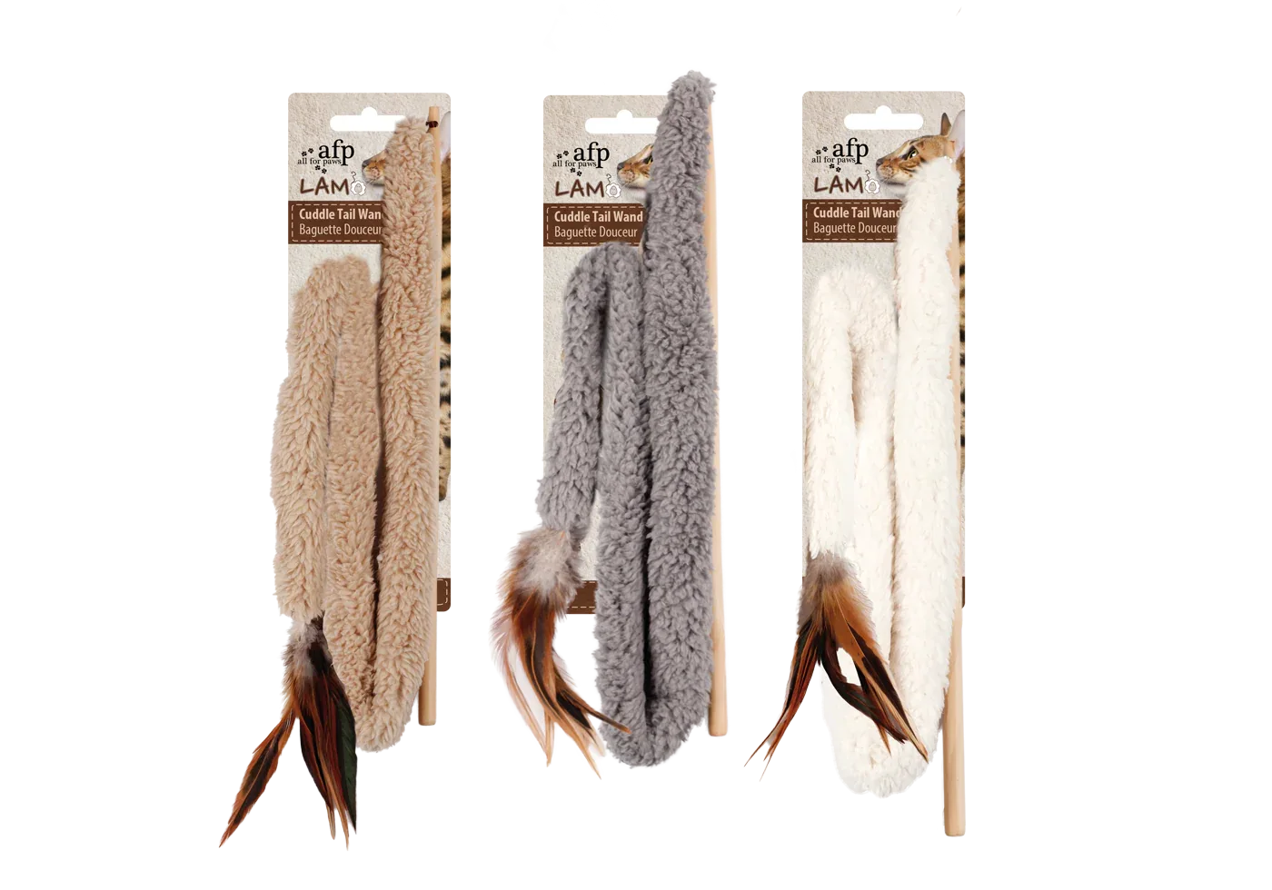 AFP Lambswool - 30" Cuddle Tail Wand - PremiumHobby