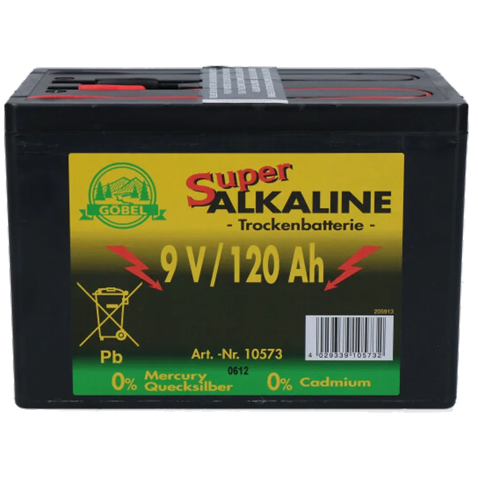 Trockenbatterie Durobat 9V/120Ah (H11,4 x L16,6 x B11,2 cm) - PremiumHobby