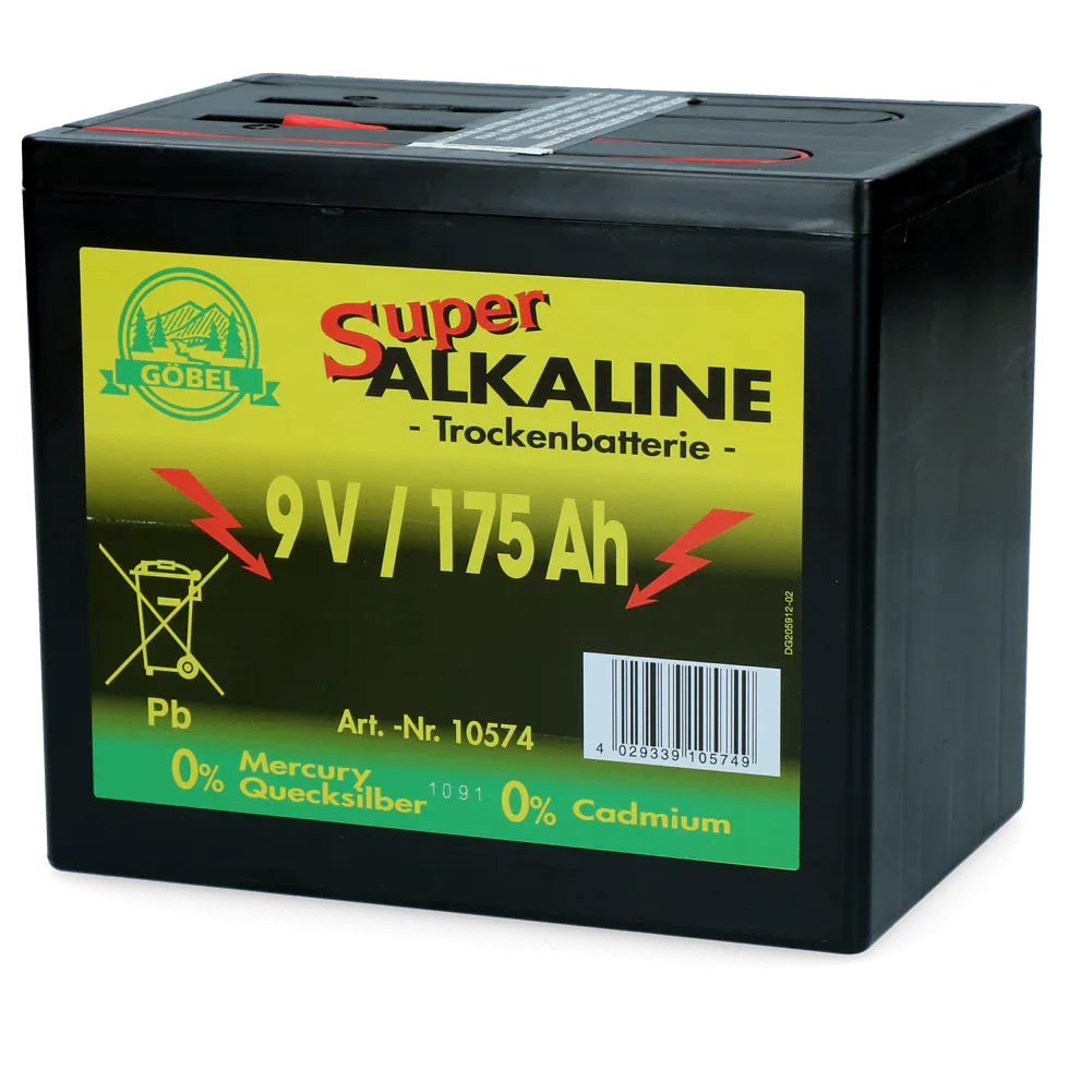 Trockenbatterie Durobat 9V/175 Ah (H16 x L19 x B13 cm) - PremiumHobby