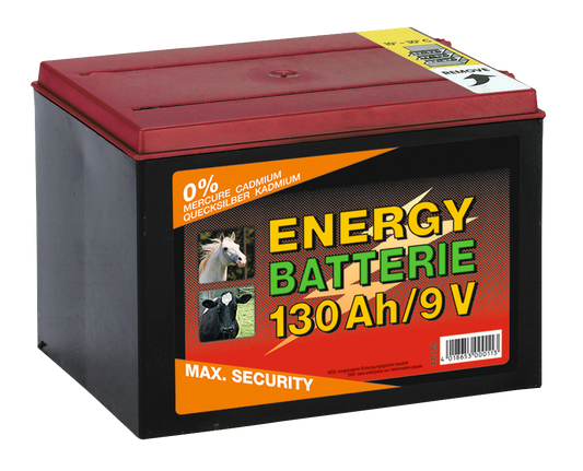 Trockenbatterie  9V/130Ah (H16 x L19 x B13 cm)