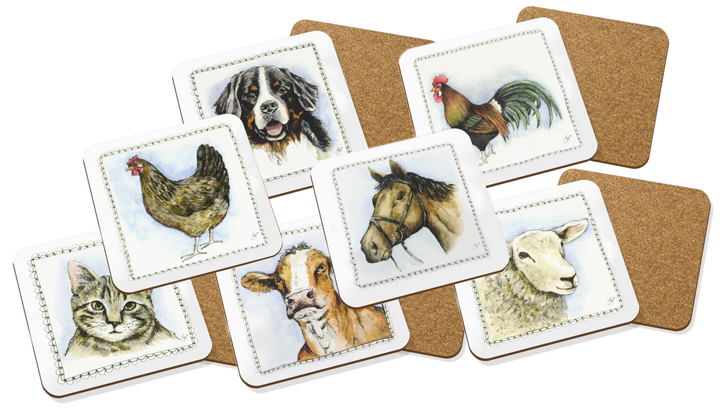 HofundZoo Untersetzer 7 St