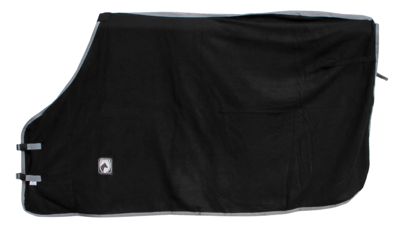 Excellent Fleece Decke schw/grau 135/185 cm
