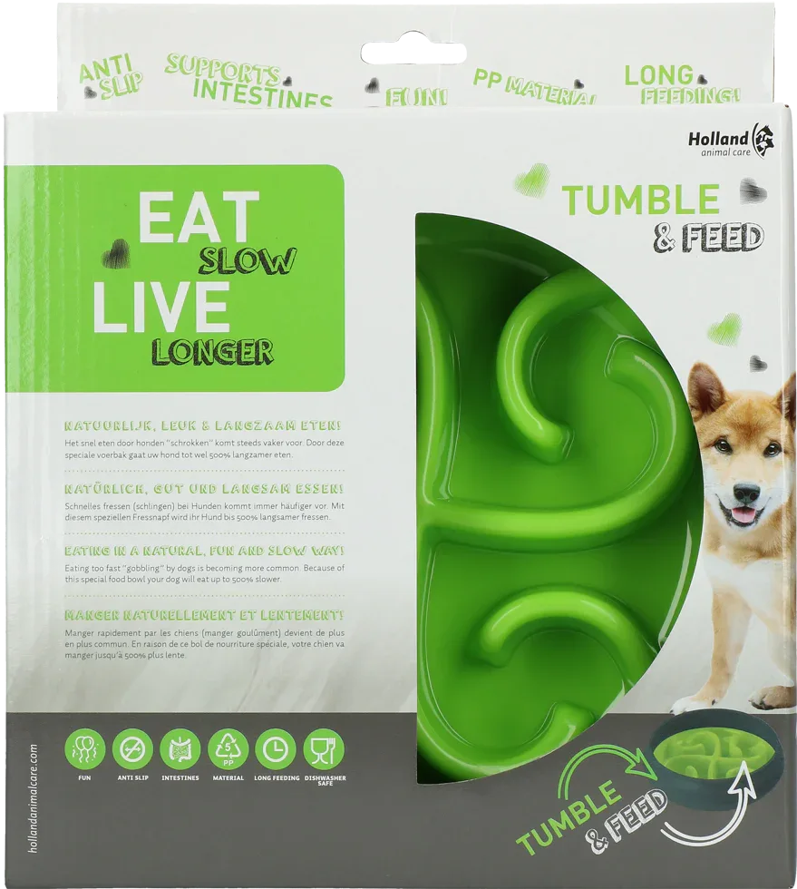 Eat Slow Live Longer Tumble Feeder Green - PremiumHobby