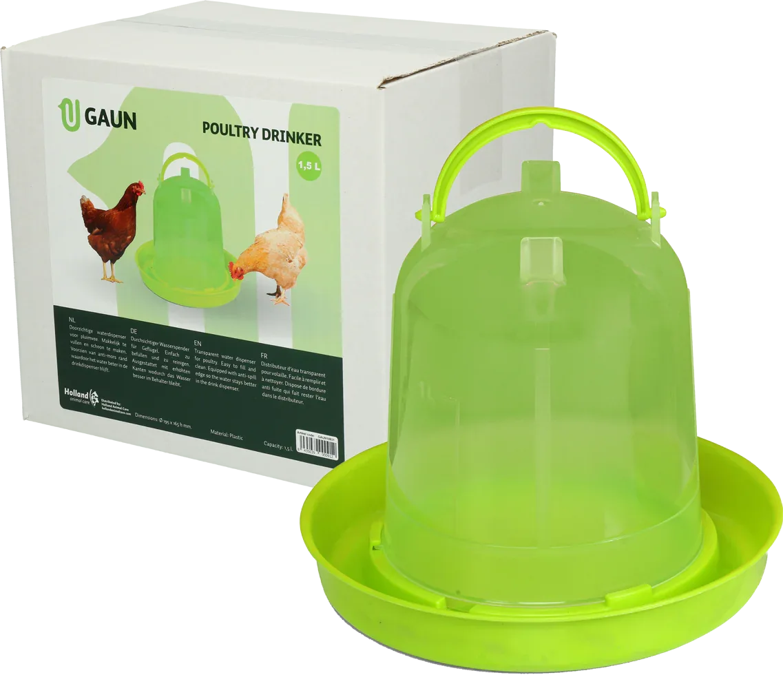 Geflügel Stülptränke 1,5 Ltr., lemongrün - PremiumHobby