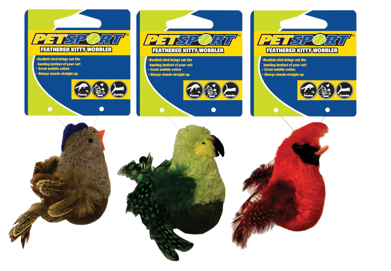 Feathered Kitty Wobbler groen - PremiumHobby