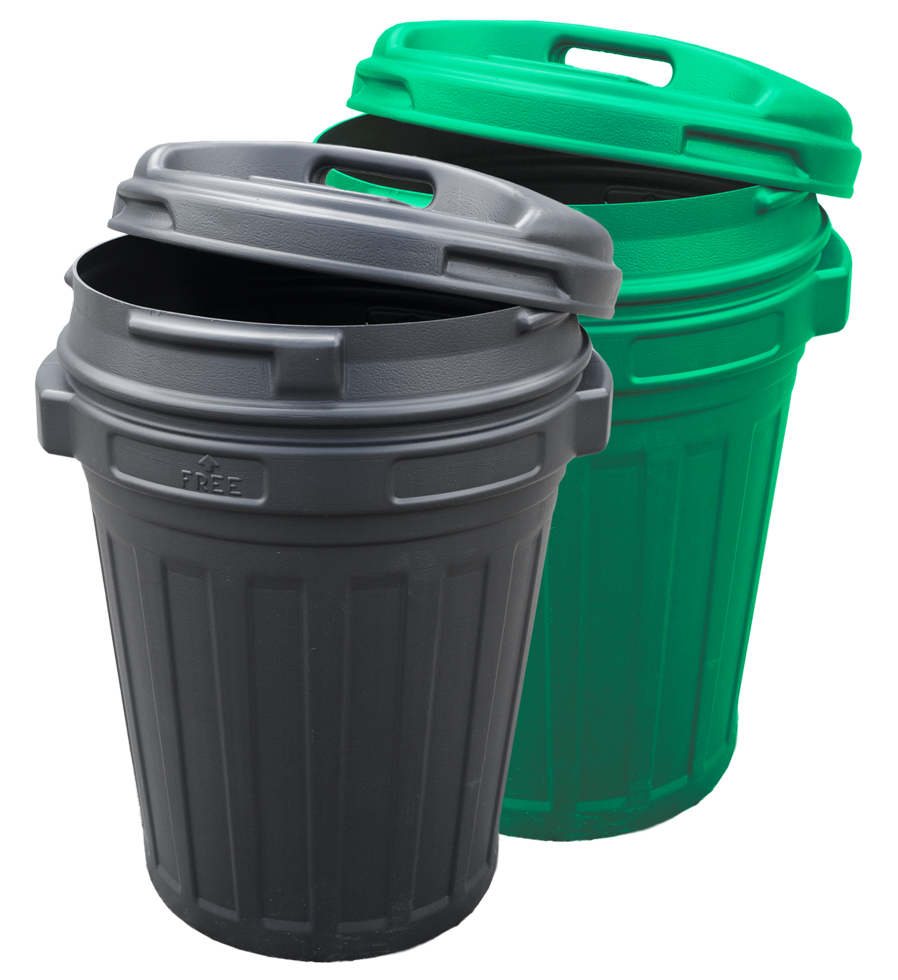 Futtertonne mit Drehverschluß 70 Liter Green