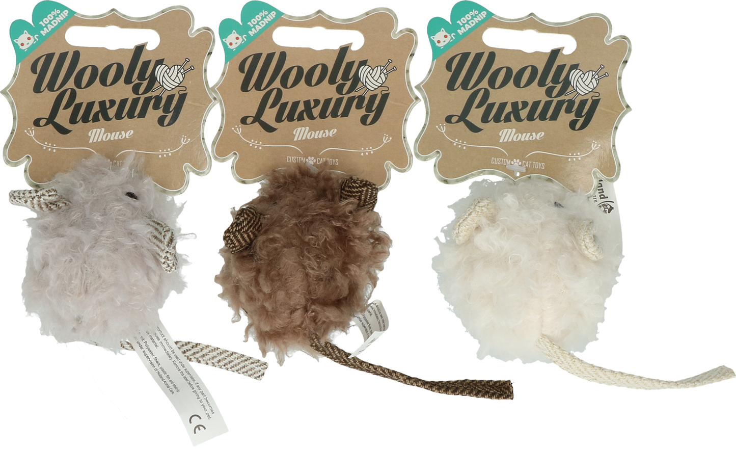 Wooly Luxury Maus Grau