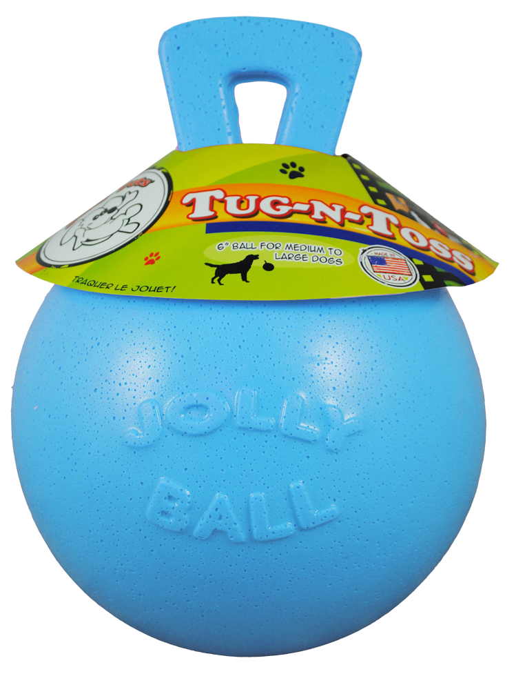 Jolly Tug-n-Toss 10 cm Baby Blau (Heidelbeerenduft)