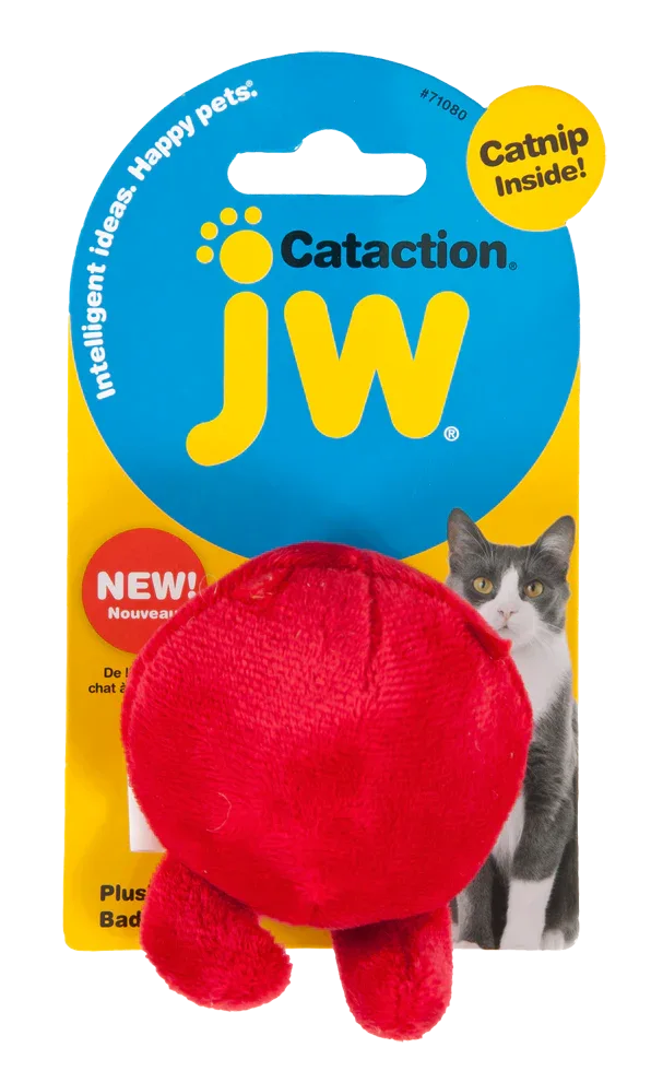JW Plush Bad Cuz Ball with Catnip - PremiumHobby