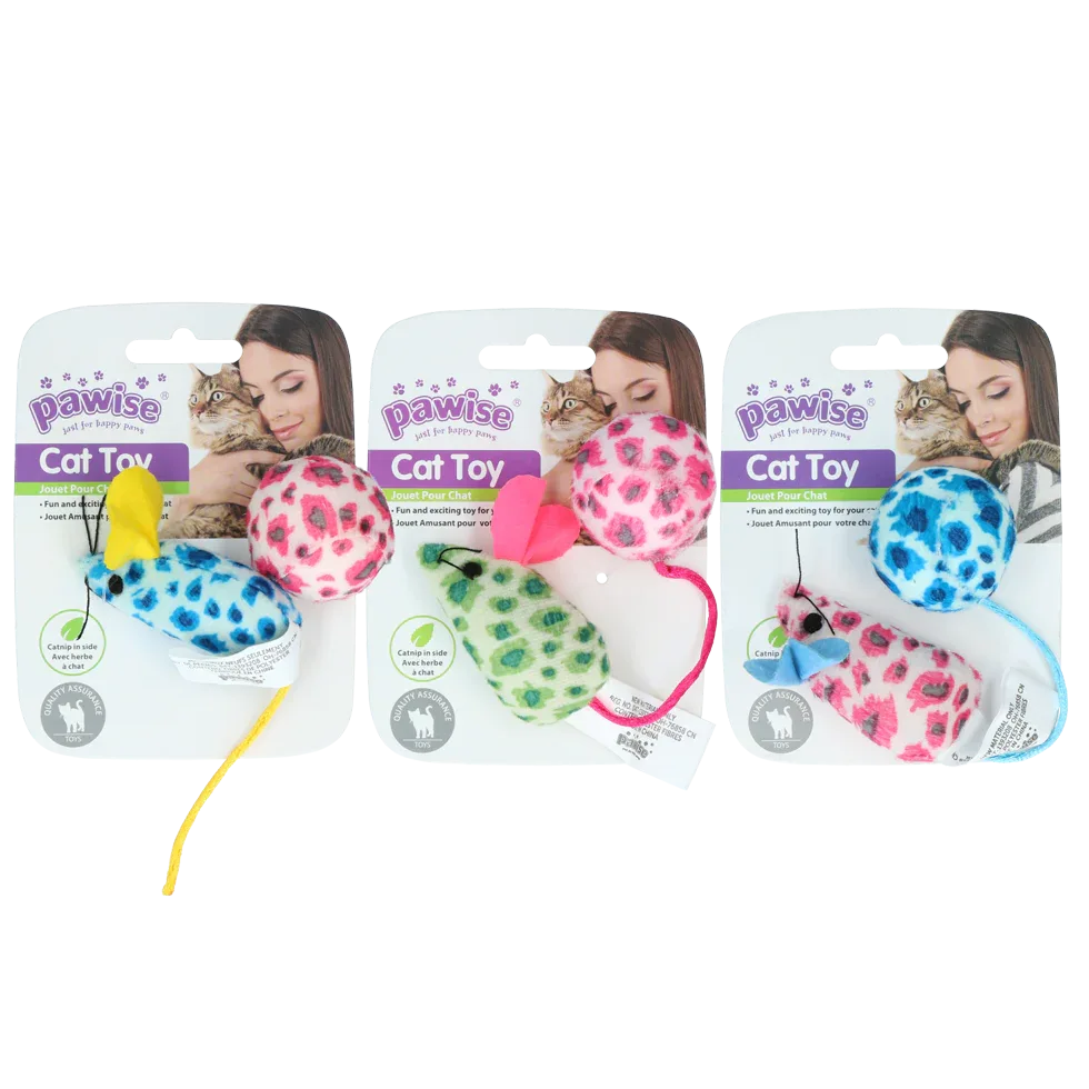 Pawise Cat Toy - Mice & Ball - PremiumHobby