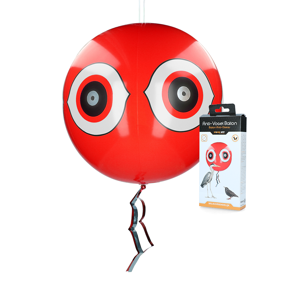 Knock Pest Schrikballon Rood