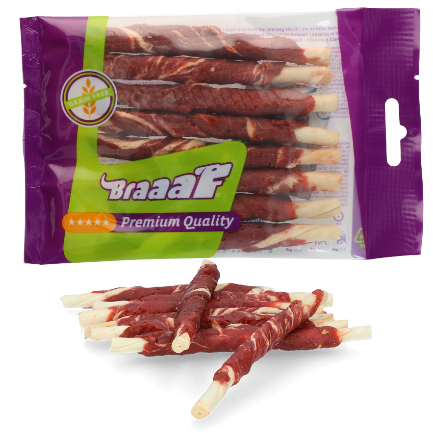 Rollsticks 12 cm beef and fish