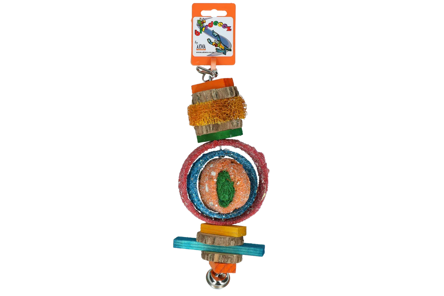 Birrdeeez Papageienspiezeug Holz/Saatgut Groß - PremiumHobby